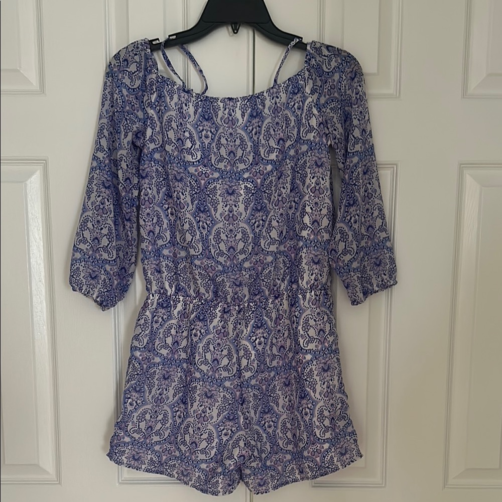 The Children's Place Blue and White Patterned One Piece